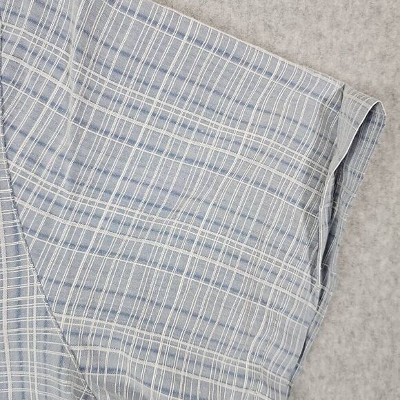 Solitude Plaid Shirt Button Down Large Short sleeve Outdoor - Picture 4 of 9